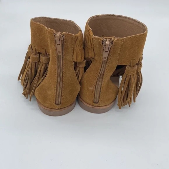 Jeffrey Campbell Borla Tan Suede Fringe Tassel - Picture 5 of 8